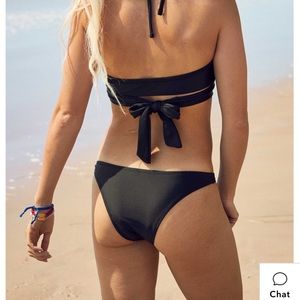 Black Cheekier Bikini Bottom-Aerie